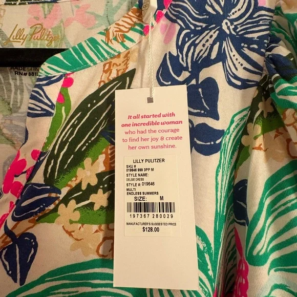 Lilly Pulitzer Multicolor Tropical Print Dress - Picture 4 of 6